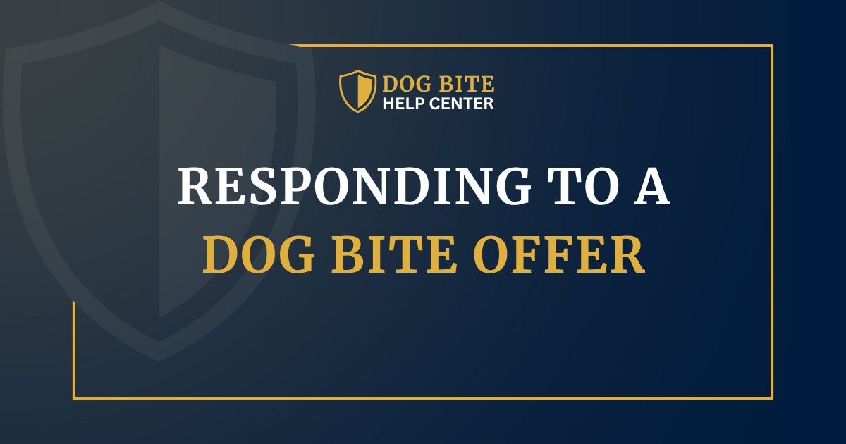 How to Respond to a Dog Bite Settlement Offer